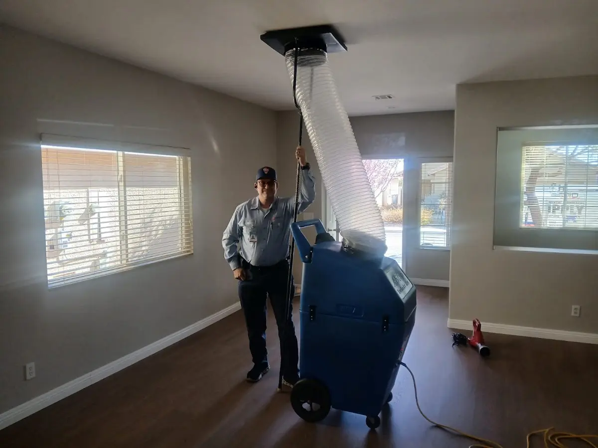 Professional Dryer Vent Cleaning work inside a Kingsland home